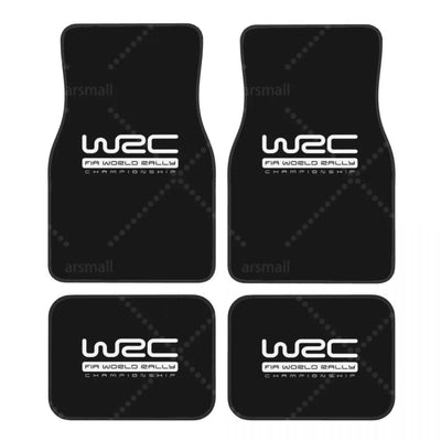 Tapis de sol voiture WRC écriture blanche design intérieur sportif