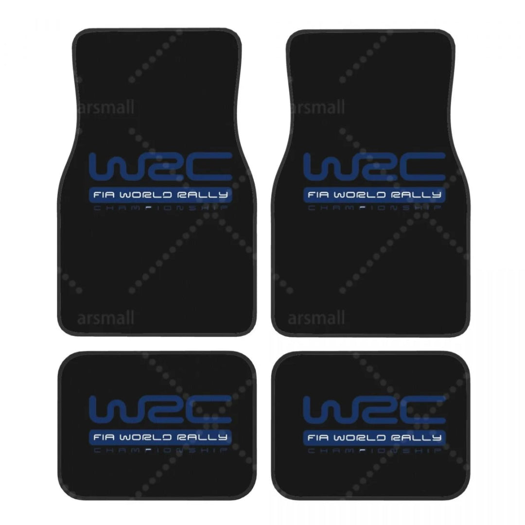 Tapis de sol voiture WRC bleu style rally habitacle personnalisé