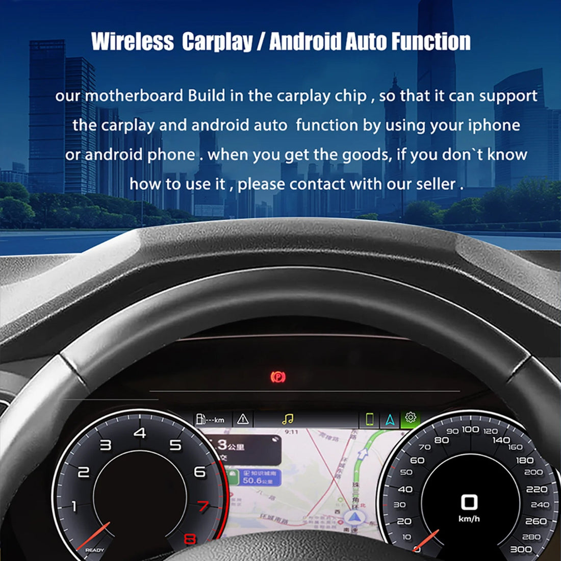 CarPlay et Android Auto sans fil intégrés au virtual cockpit Audi Q7