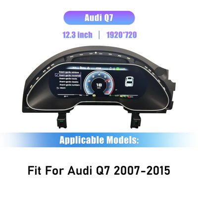 Virtual cockpit Audi Q7 2007-2015 : écran 12,3 pouces vu de face