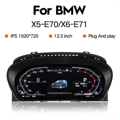 Virtual cockpit BMW X5 E70 et X6 E71, dalle IPS 12,3 pouces en 1920 x 720 en montage plug and play
