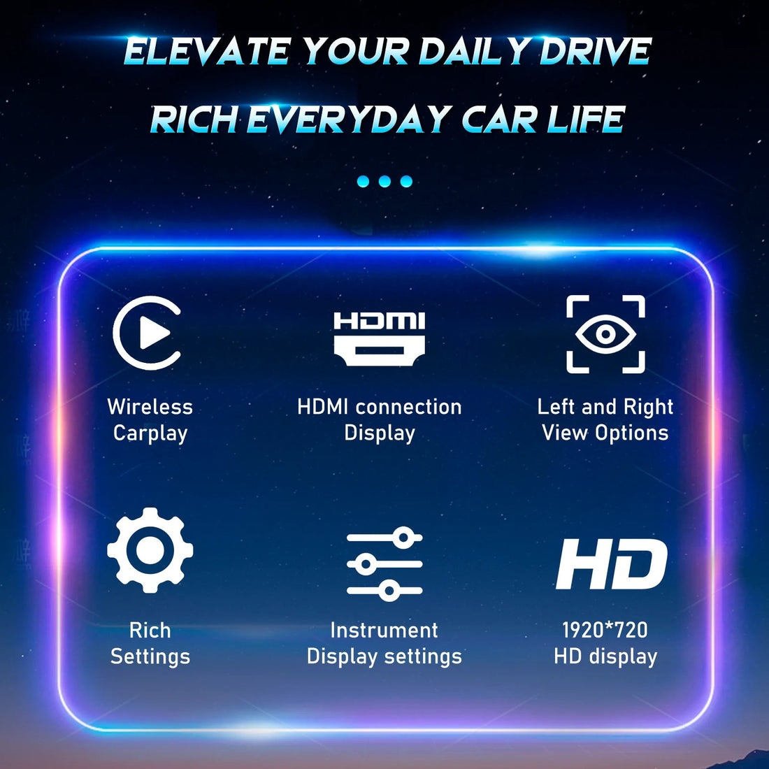 Résumé des fonctionnalités du virtual cockpit Mercedes GLA CLA : CarPlay, HDMI, vision gauche/droite