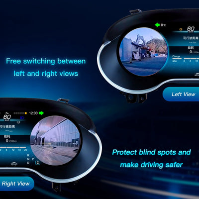 Vision gauche/droite anti-angle mort du virtual cockpit Mercedes GLA CLA