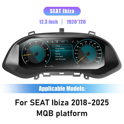 Virtual cockpit Seat Ibiza 2018-2025 : écran 12,3 pouces vu de face