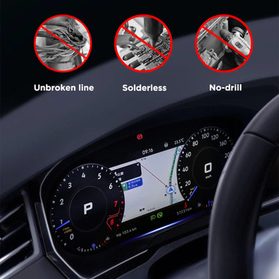 Installation non destructive du virtual cockpit Seat Ibiza
