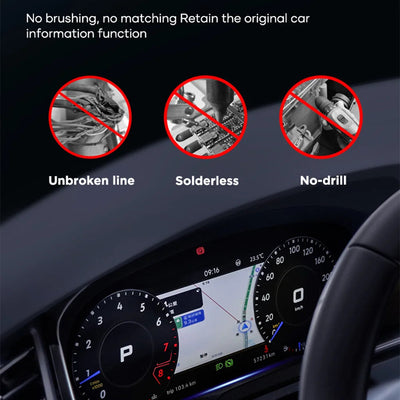 Installation non destructive du virtual cockpit Seat Leon : sans soudure ni perçage