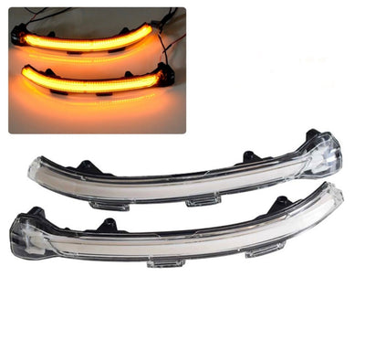 Paire de clignotants dynamiques Golf 7 à verre transparent, avec l'aperçu du balayage orange allumé