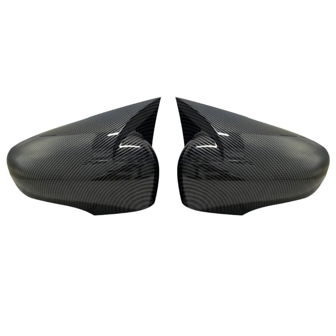 Coque de rétroviseur Renault Clio 4 de couleur carbone.
