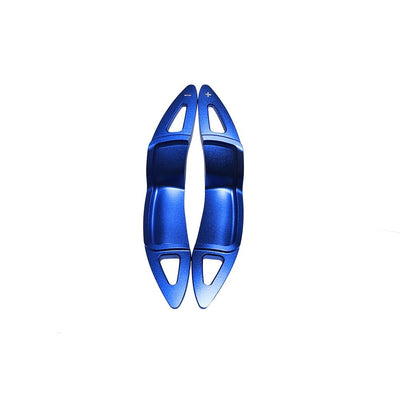Palettes au volant Mini Roadster bleues, la paire gauche et droite