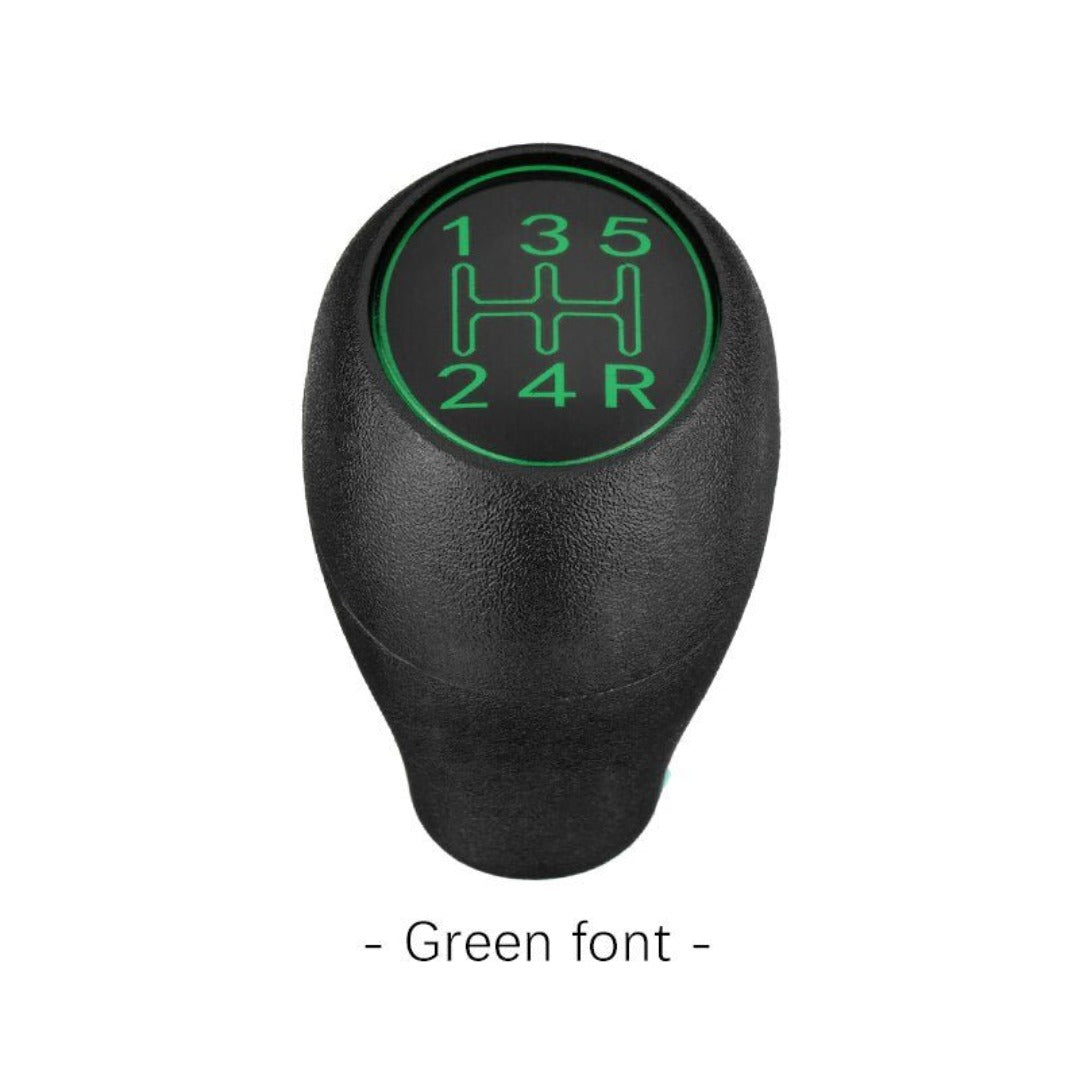 pommeau levier de vitesse Peugeot 205 couleur vert.