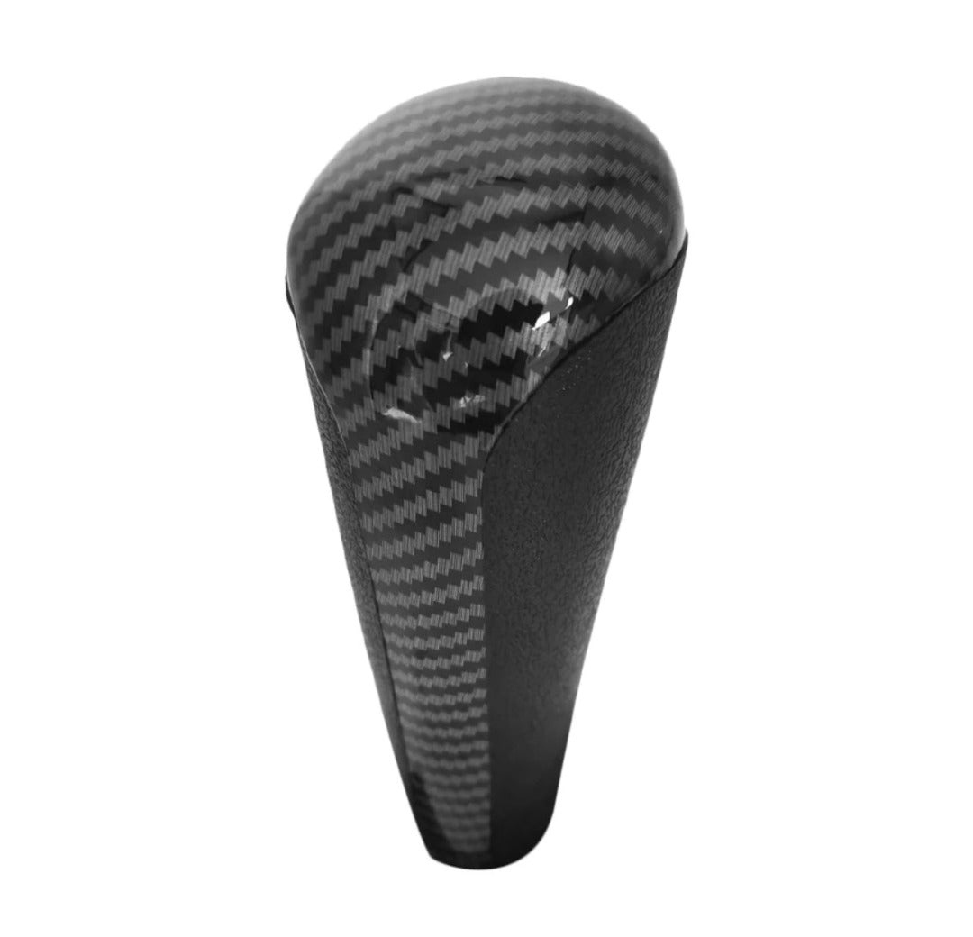 Pommeau de vitesse 206 automatique couleur noir et carbone.