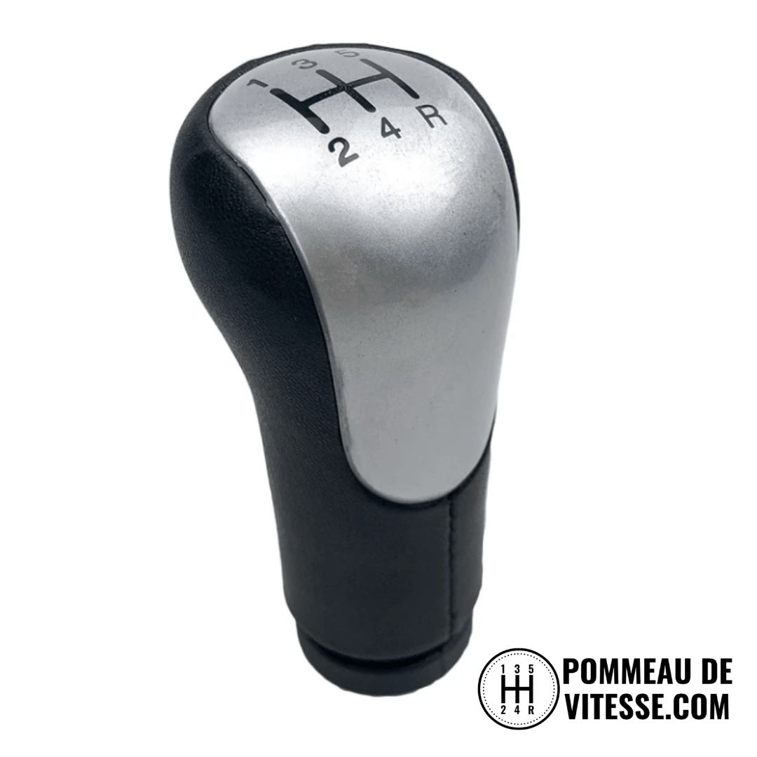 Pommeau levier de vitesse Ford Fiesta de couleur gris, pour boîte à 5 vitesses.