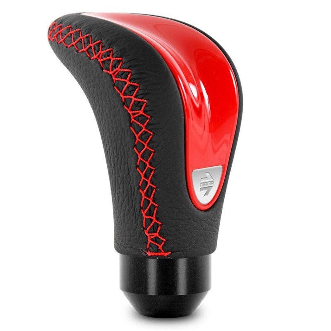 Pommeau de vitesse MOMO Evo couleur rouge.