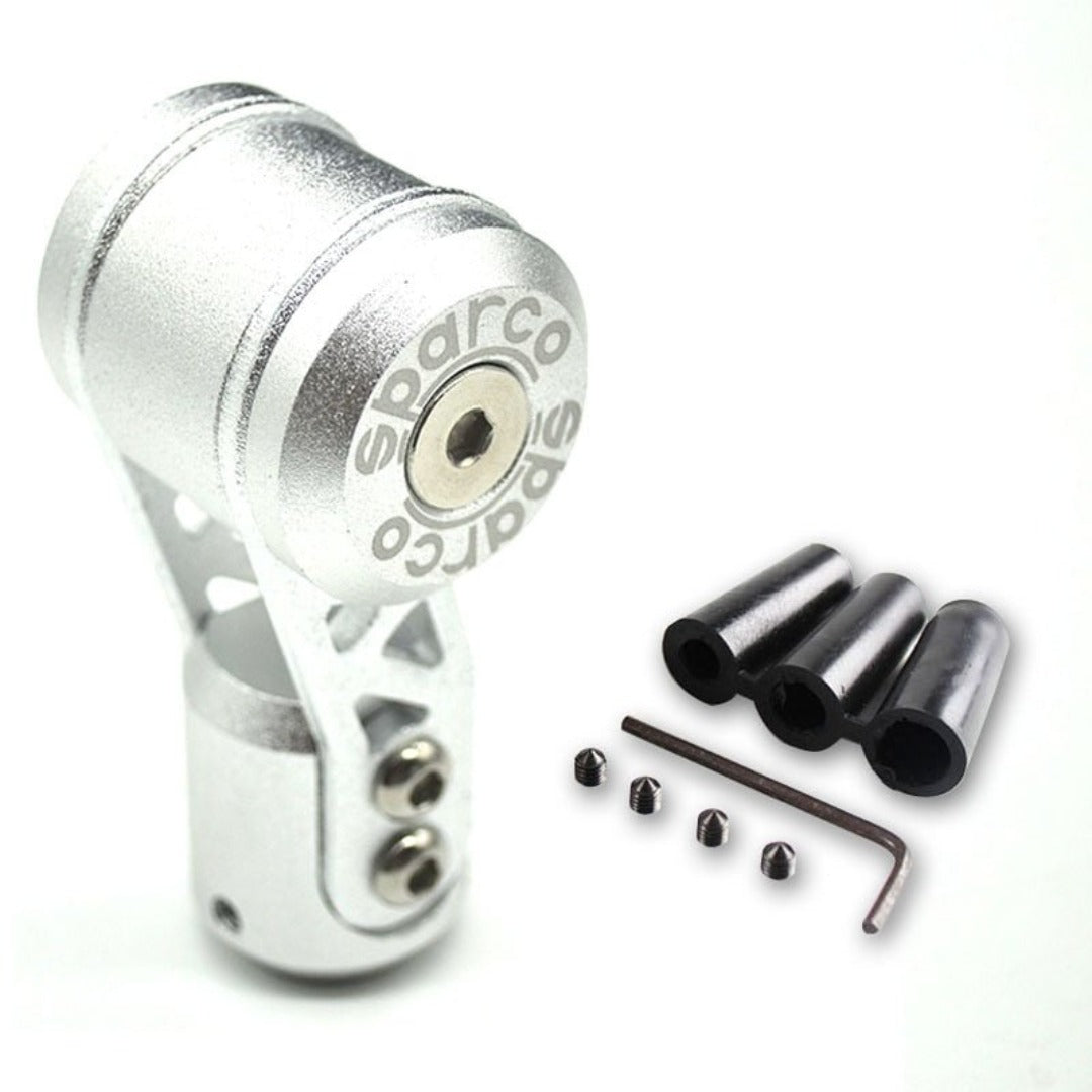 Pommeau de vitesse Sparco S2 de couleur gris.