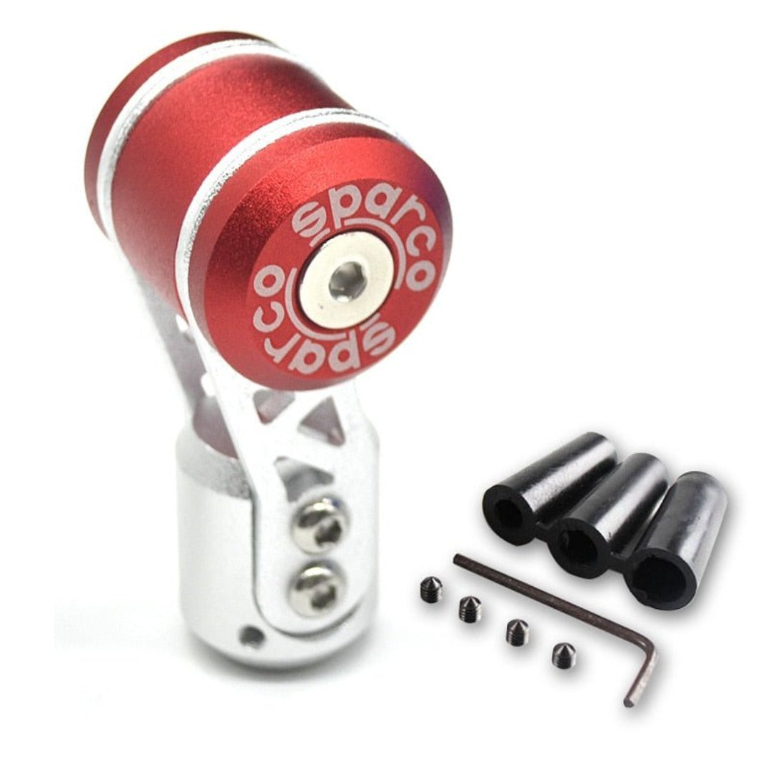 Pommeau de vitesse Sparco S2 de couleur rouge.