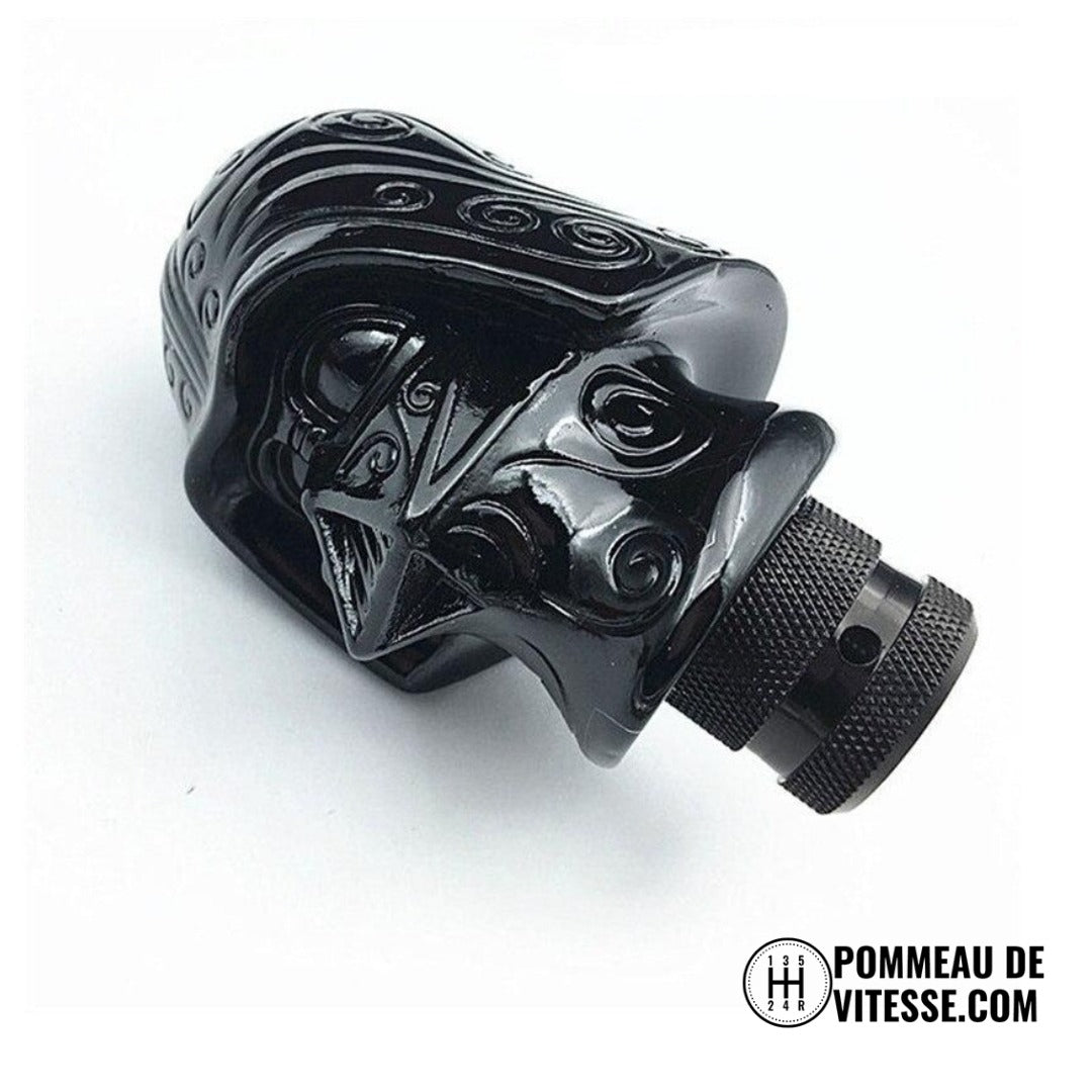 Pommeau de vitesse Star Wars, en forme de Dark Vador et de couleur noir.