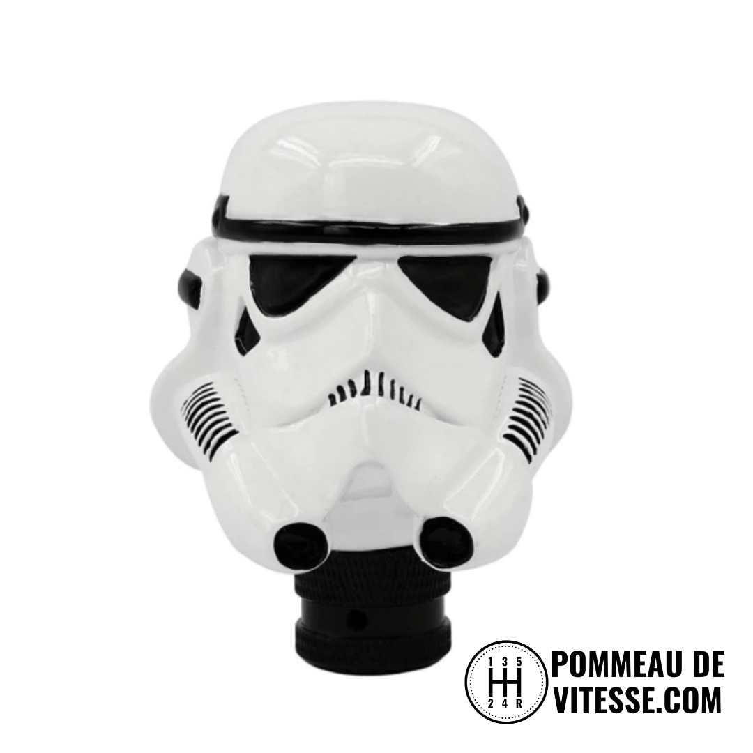 Pommeau de vitesse en forme de Stormtrooper.