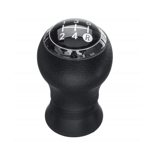 Pommeau de vitesse Toyota Yaris noir pour boîte 5 vitesses, pastille chromée à grille 1-3-5 / 2-4-R