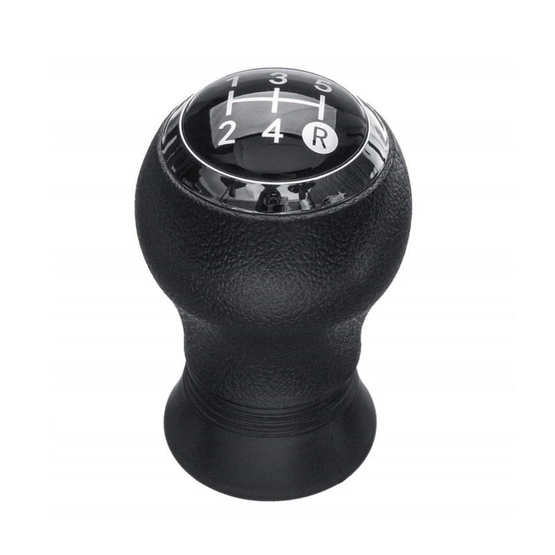 Pommeau de vitesse Toyota Yaris noir pour boîte 5 vitesses, pastille chromée à grille 1-3-5 / 2-4-R