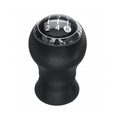 Pommeau de vitesse Toyota Yaris noir pour boîte 5 vitesses, pastille chromée à grille 1-3-5 / 2-4-R