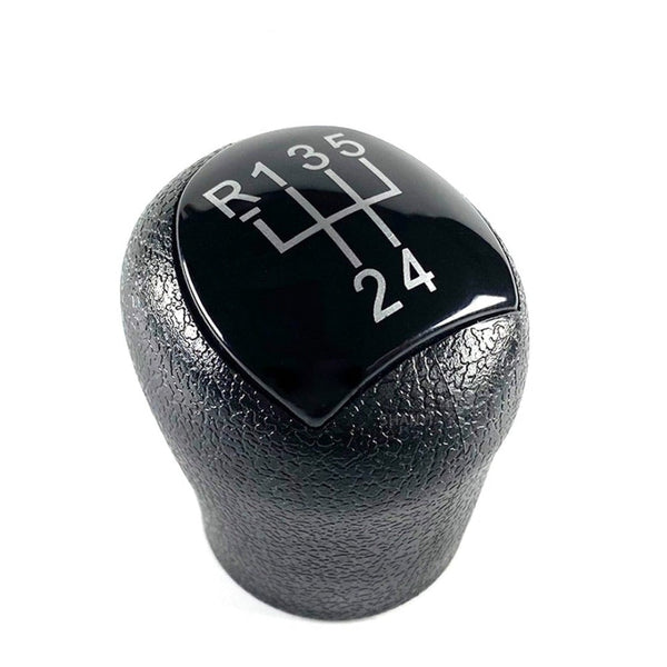 Pommeau de vitesse Twingo 2 de couleur noir brillant, pour boîte 5 vitesses.