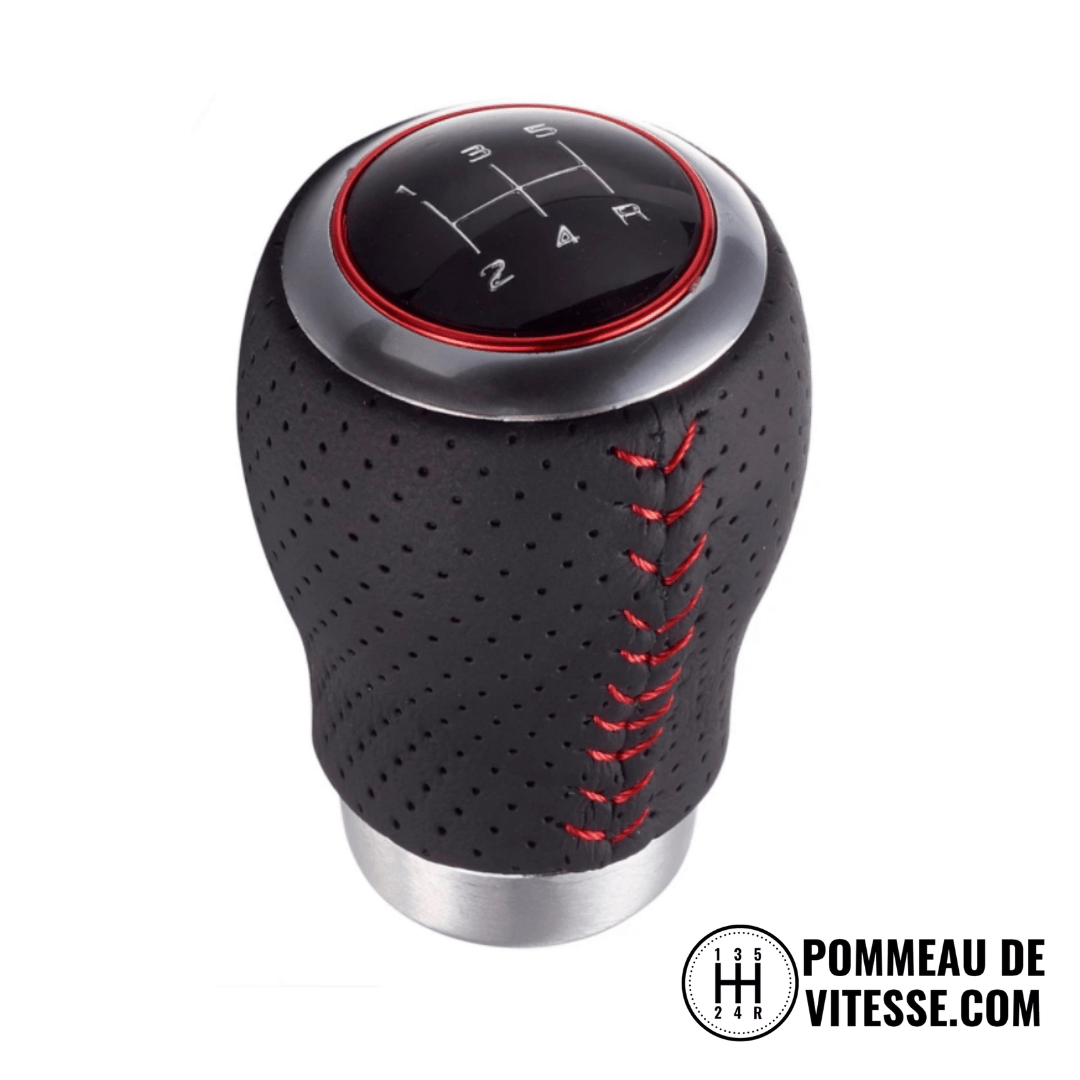 Pommeau de vitesse Universel de couleur noir pour boîte 5 vitesses.