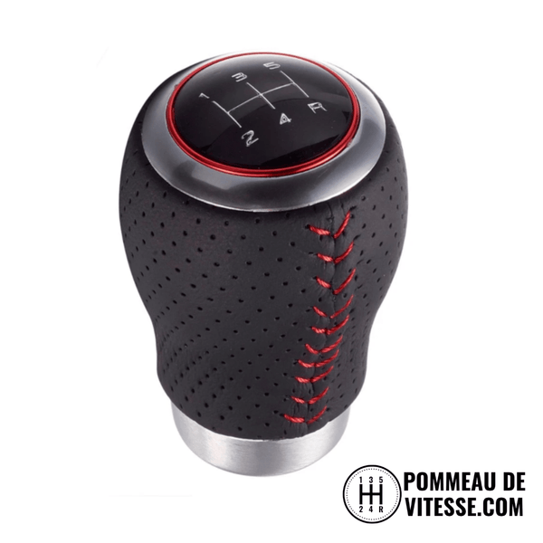 Pommeau de vitesse Universel de couleur noir pour boîte 5 vitesses.